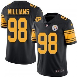 Pittsburgh Steelers #98 Vince Williams Black Men's Stitched NFL Limited Rush Jersey