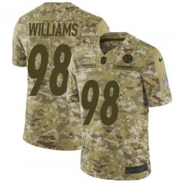 Pittsburgh Steelers #98 Vince Williams Camo Men's Stitched NFL Limited 2018 Salute To Service Jersey