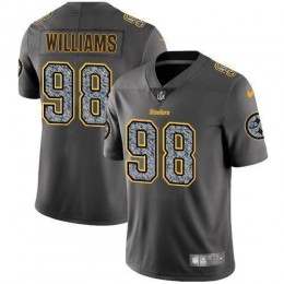 Pittsburgh Steelers #98 Vince Williams Gray Static Men's Stitched NFL Vapor Untouchable Limited Jersey