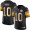 Steelers #10 Mitchell Trubisky Black Men's Stitched NFL Limited Gold Rush Jersey