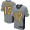Steelers #12 Terry Bradshaw Grey Shadow Men's Stitched NFL Elite Jersey