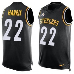 Steelers #22 Najee Harris Black Team Color Men's Stitched NFL Limited Tank Top Jersey