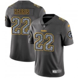 Steelers #22 Najee Harris Gray Static Men's Stitched NFL Vapor Untouchable Limited Jersey