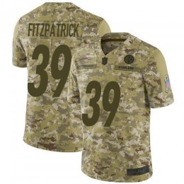 Steelers #39 Minkah Fitzpatrick Camo Men's Stitched NFL Limited 2018 Salute To Service Jersey
