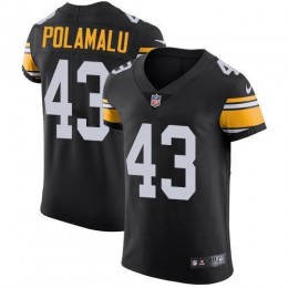 Steelers #43 Troy Polamalu Black Alternate Men's Stitched NFL Vapor Untouchable Elite Jersey