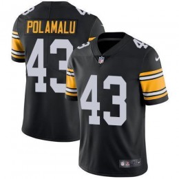 Steelers #43 Troy Polamalu Black Alternate Men's Stitched NFL Vapor Untouchable Limited Jersey