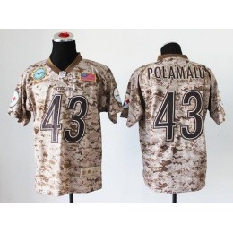 Steelers #43 Troy Polamalu Camo Men's Stitched NFL New Elite USMC Jersey