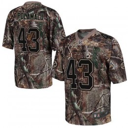 Steelers #43 Troy Polamalu Camo Men's Stitched NFL Realtree Elite Jersey