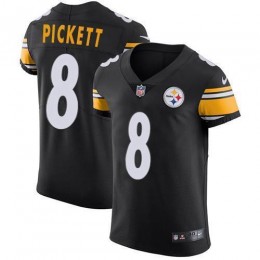Steelers #8 Kenny Pickett Black Team Color Men's Stitched NFL Vapor Untouchable Elite Jersey