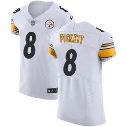 Steelers #8 Kenny Pickett White Men's Stitched NFL Vapor Untouchable Elite Jersey