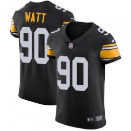 Steelers #90 T. J. Watt Black Alternate Men's Stitched NFL Vapor Untouchable Elite Jersey