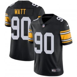 Steelers #90 T. J. Watt Black Alternate Men's Stitched NFL Vapor Untouchable Limited Jersey