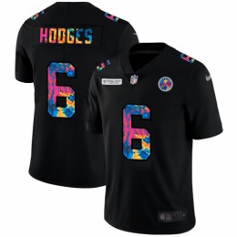 Pittsburgh Pittsburgh Steelers #6 Devlin Hodges Men's Multi-Color Black 2020 NFL Crucial Catch Vapor Untouchable Limited Jersey