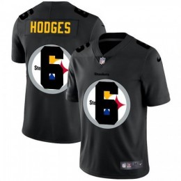 Pittsburgh Pittsburgh Steelers #6 Devlin Hodges Men's Team Logo Dual Overlap Limited NFL Jersey Black Men's