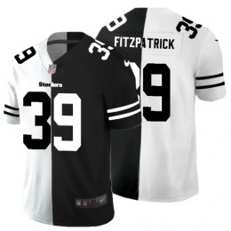 Pittsburgh Steelers #39 Minkah Fitzpatrick Men's Black V White Peace Split Vapor Untouchable Limited NFL Jersey
