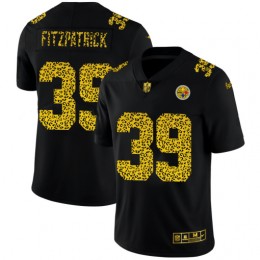 Pittsburgh Steelers #39 Minkah Fitzpatrick Men's Leopard Print Fashion Vapor Limited NFL Jersey Black