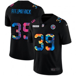 Pittsburgh Steelers #39 Minkah Fitzpatrick Men's Multi-Color Black 2020 NFL Crucial Catch Vapor Untouchable Limited Jersey