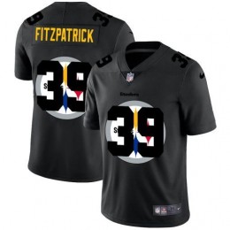Pittsburgh Steelers #39 Minkah Fitzpatrick Men's Team Logo Dual Overlap Limited NFL Jersey Black