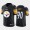 Pittsburgh Steelers #90 T.J. Watt Black Men's Big Team Logo Vapor Limited NFL Jersey