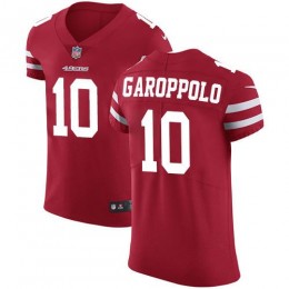 49ers #10 Jimmy Garoppolo Red Team Color Men's Stitched NFL Vapor Untouchable Elite Jersey
