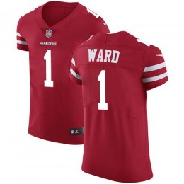 49ers #1 Jimmie Ward Red Team Color Men's Stitched NFL Vapor Untouchable Elite Jersey