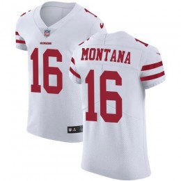 49ers #16 Joe Montana White Men's Stitched NFL Vapor Untouchable Elite Jersey