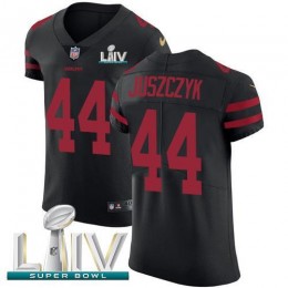 49ers #44 Kyle Juszczyk Black Super Bowl LIV 2020 Alternate Men's Stitched NFL Vapor Untouchable Elite Jersey