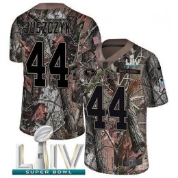 49ers #44 Kyle Juszczyk Camo Super Bowl LIV 2020 Men's Stitched NFL Limited Rush Realtree Jersey