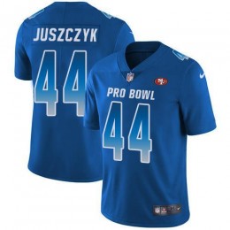 49ers #44 Kyle Juszczyk Royal Men's Stitched NFL Limited NFC 2019 Pro Bowl Jersey