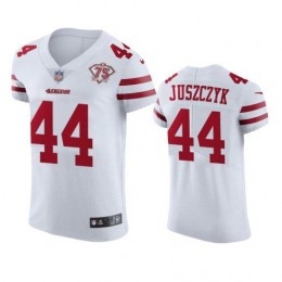 49ers #44 Kyle Juszczyk White Men's 75th Anniversary Stitched NFL Vapor Untouchable Elite Jersey