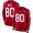 49ers #80 Jerry Rice Red Team Color Men's Stitched NFL Limited Therma Long Sleeve Jersey