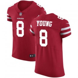 49ers #8 Steve Young Red Team Color Men's Stitched NFL Vapor Untouchable Elite Jersey