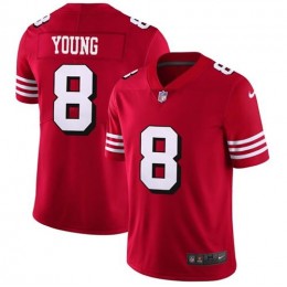 49ers #8 Steve Young Red Team Color Men's Stitched NFL Vapor Untouchable Limited II Jersey