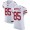 49ers #85 George Kittle White Men's Stitched NFL Vapor Untouchable Elite Jersey