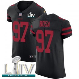 49ers #97 Nick Bosa Black Super Bowl LIV 2020 Alternate Men's Stitched NFL Vapor Untouchable Elite Jersey