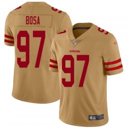 49ers #97 Nick Bosa Gold Men's Stitched NFL Limited Inverted Legend Jersey