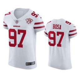 49ers #97 Nick Bosa White Men's 75th Anniversary Stitched NFL Vapor Untouchable Elite Jersey