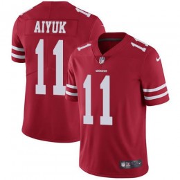 San Francisco 49ers #11 Brandon Aiyuk Red Team Color Men's Stitched NFL Vapor Untouchable Limited Jersey