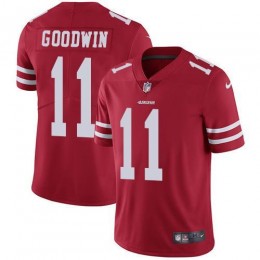 San Francisco 49ers #11 Marquise Goodwin Red Team Color Men's Stitched NFL Vapor Untouchable Limited Jersey