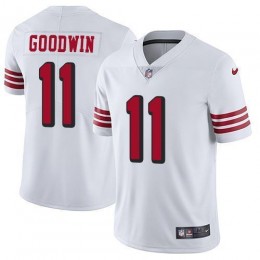 San Francisco 49ers #11 Marquise Goodwin White Rush Men's Stitched NFL Vapor Untouchable Limited Jersey