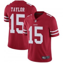 San Francisco 49ers #15 Trent Taylor Red Team Color Men's Stitched NFL Vapor Untouchable Limited Jersey