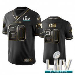San Francisco 49ers #20 Jimmie Ward Black Golden Super Bowl LIV 2020 Limited Edition Stitched NFL Jersey