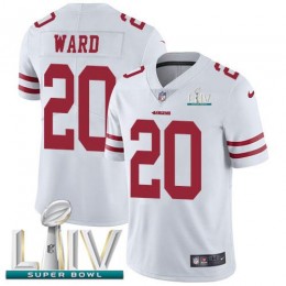 San Francisco 49ers #20 Jimmie Ward White Super Bowl LIV 2020 Men's Stitched NFL Vapor Untouchable Limited Jersey