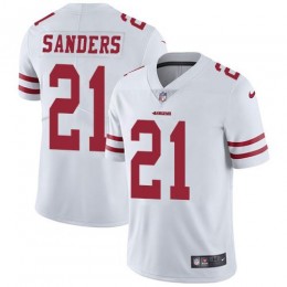 San Francisco 49ers #21 Deion Sanders White Men's Stitched NFL Vapor Untouchable Limited Jersey