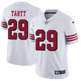 San Francisco 49ers #29 Jaquiski Tartt White Rush Men's Stitched NFL Vapor Untouchable Limited Jersey