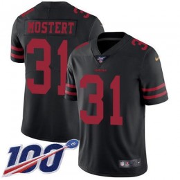 San Francisco 49ers #31 Raheem Mostert Black Alternate Men's Stitched NFL 100th Season Vapor Untouchable Limited Jersey