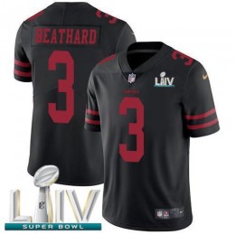 San Francisco 49ers #3 C.J. Beathard Black Super Bowl LIV 2020 Alternate Men's Stitched NFL Vapor Untouchable Limited Jersey
