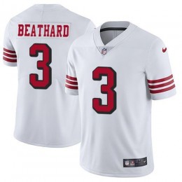 San Francisco 49ers #3 C.J. Beathard White Rush Men's Stitched NFL Vapor Untouchable Limited Jersey