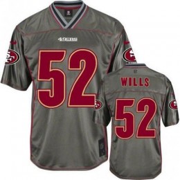 San Francisco 49ers #52 Patrick Willis Grey Men's Stitched NFL Elite Vapor Jersey