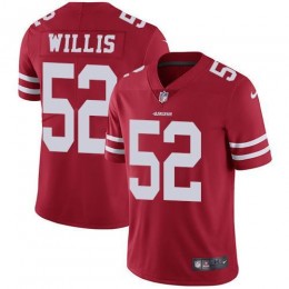 San Francisco 49ers #52 Patrick Willis Red Team Color Men's Stitched NFL Vapor Untouchable Limited Jersey